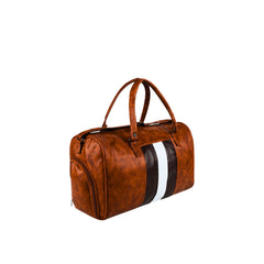 Mike Bags Duffle Bag with Shoe Compartment - Brown