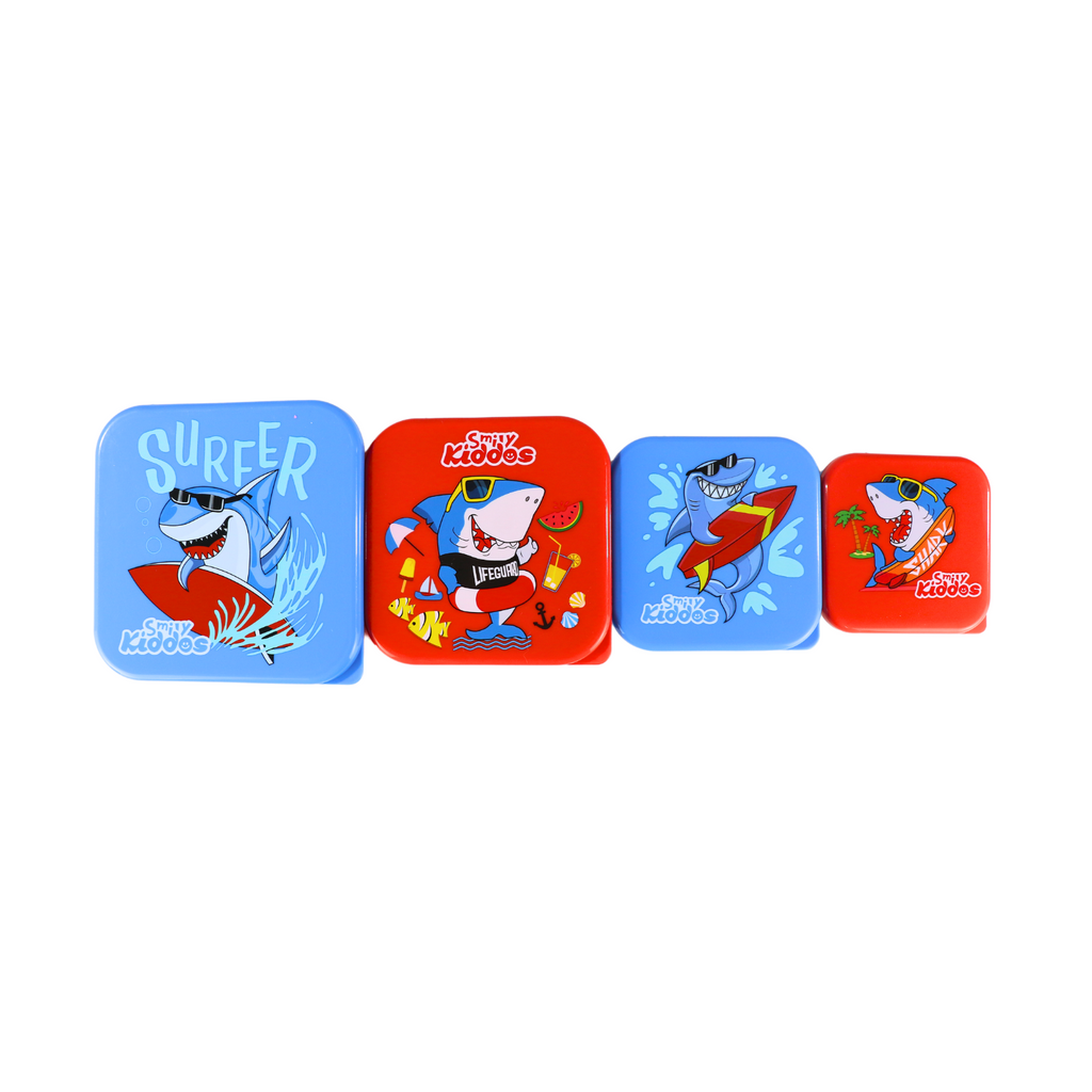 Smily Kiddos 4 in 1 container - Shark Theme