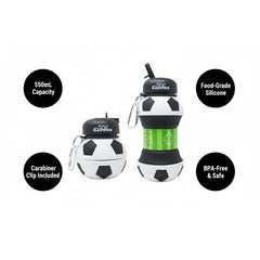 Smily Kiddos Expandable Water Bottle – Soccer 550 mL
