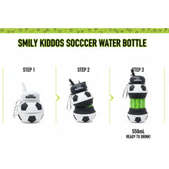 Smily Kiddos Expandable Water Bottle – Soccer 550 mL