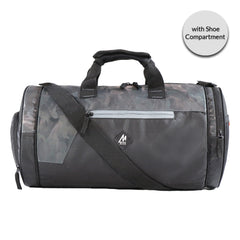 Mike Dual Tone Pro Gym Bag with Shoe Compartment – Grey