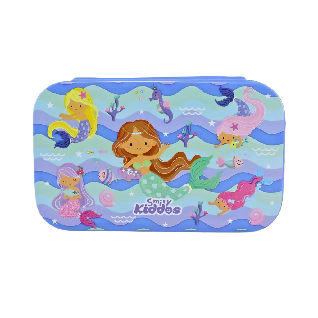 Smily Kiddos Small Brunch Stainless Steel Lunch Box - Mermaid Theme