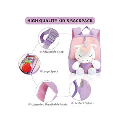 Smily kiddos Unicorn Plush Toy Backpack - Purple