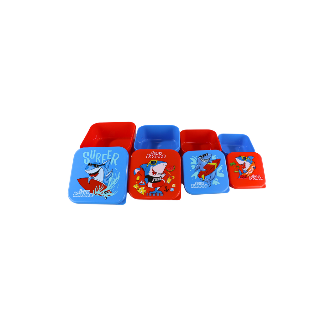 Smily Kiddos 4 in 1 container - Shark Theme