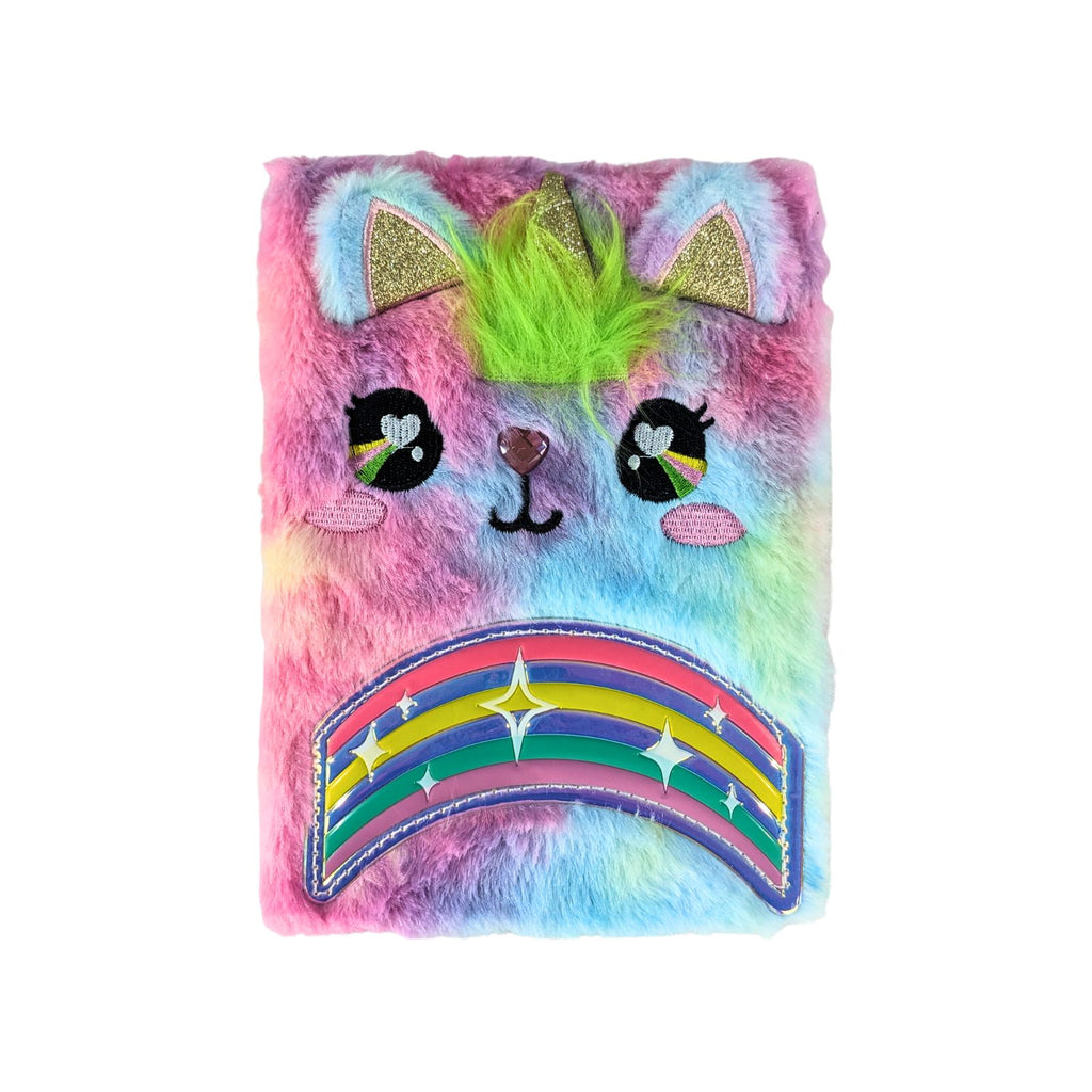 Smily Kiddos Fluffy Note Book Rainbow Kitty