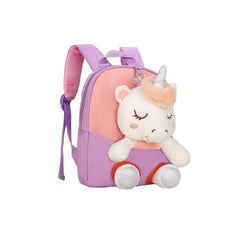 Smily kiddos Unicorn Plush Toy Backpack - Purple