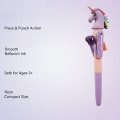 Smily Kiddos Boxing Unicorn Pen – Purple