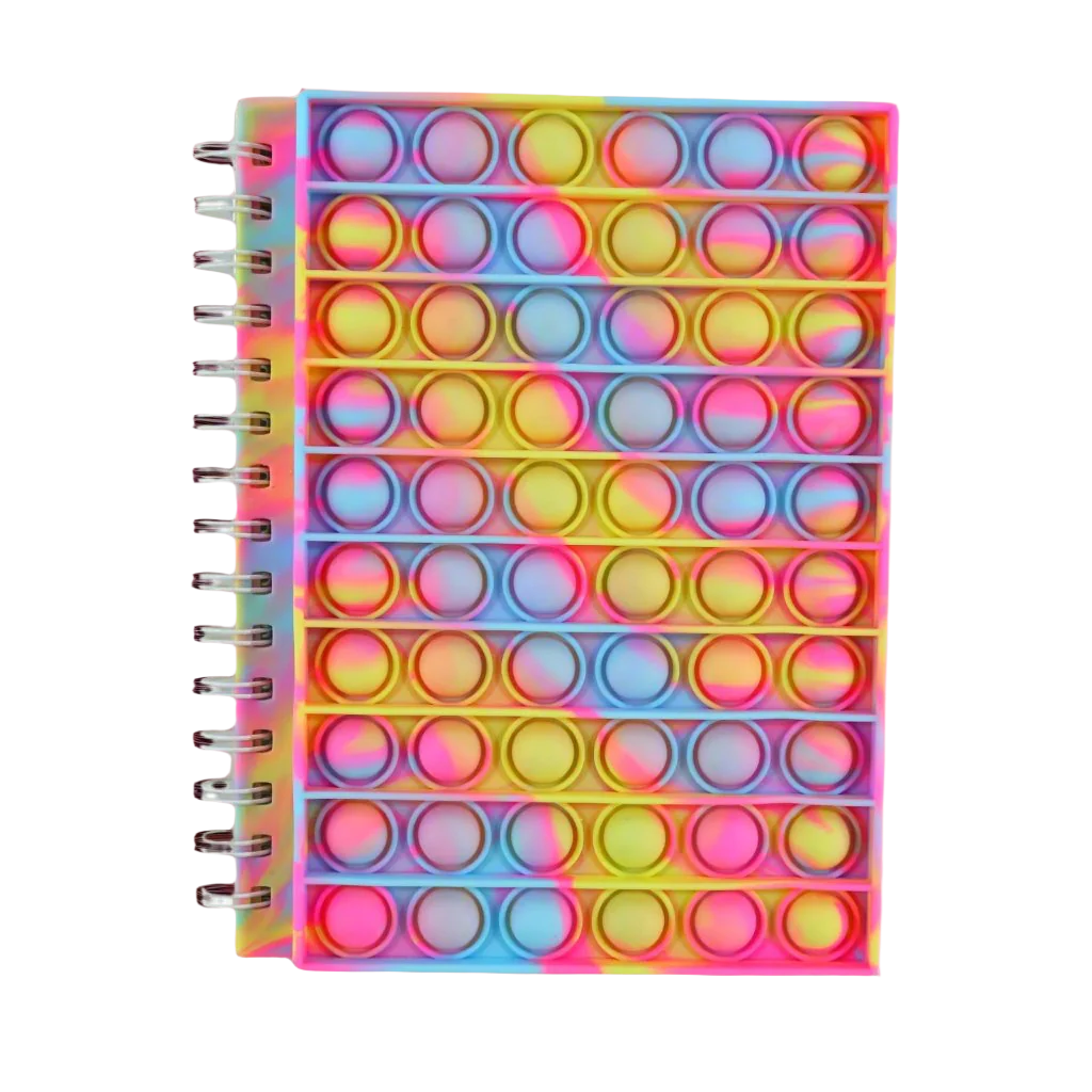 Smily Kiddos Pop IT spiral Note book - Yellow