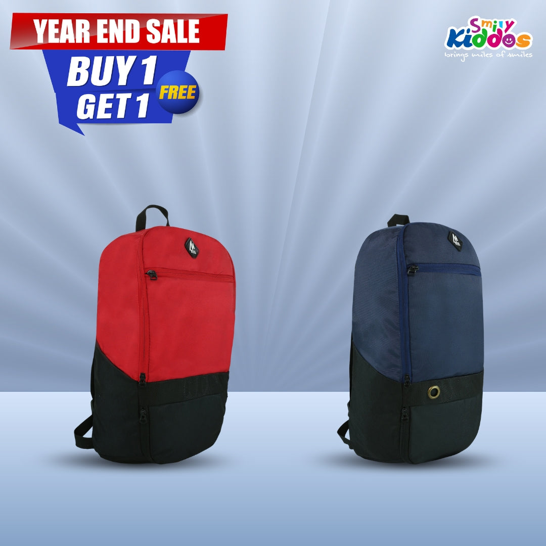 Maxim Backpack - Red & Grey