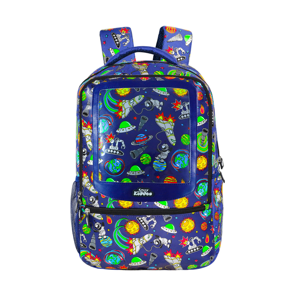 Smily Kiddos Combo BLUE (Backpack , Lunch Bag , Pencil Box , Water Bottle )