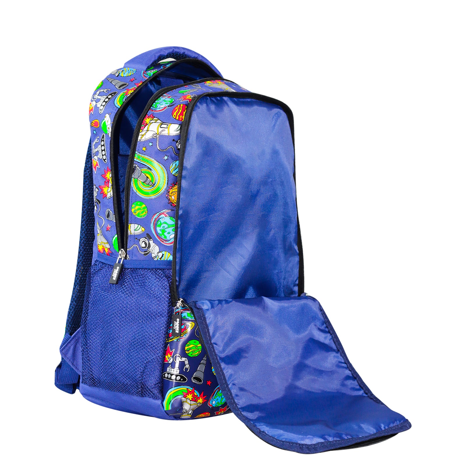 Smily Kiddos 17 inch Backpack Space Theme open