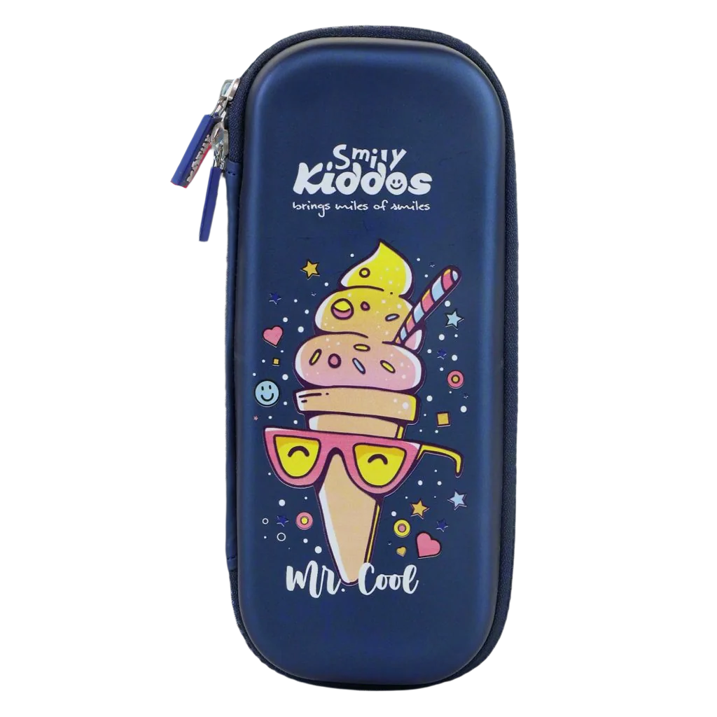 Smily Kiddos Small Pencil case - Ice Cream Blue