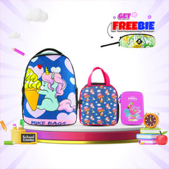 Smily Kiddos 3-in-1 Combo – Backpack, Lunch Bag & Pencil Case | Kids School Bag Set
