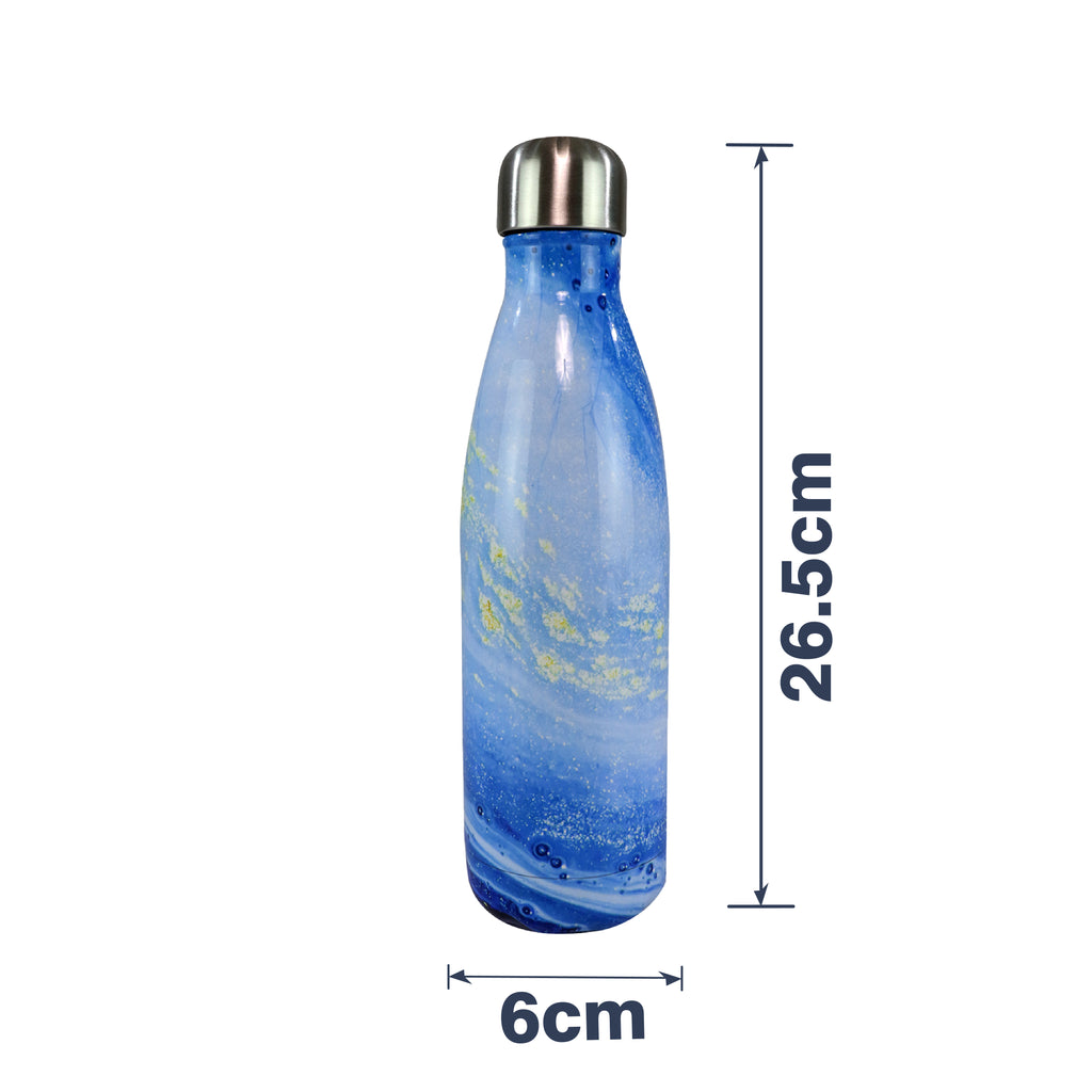Smily Kiddos 500 ML Stainless Steel Water Bottle -  Ocean Blue