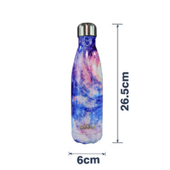  Stainless Steel Water Bottle Starry Night purple dimension