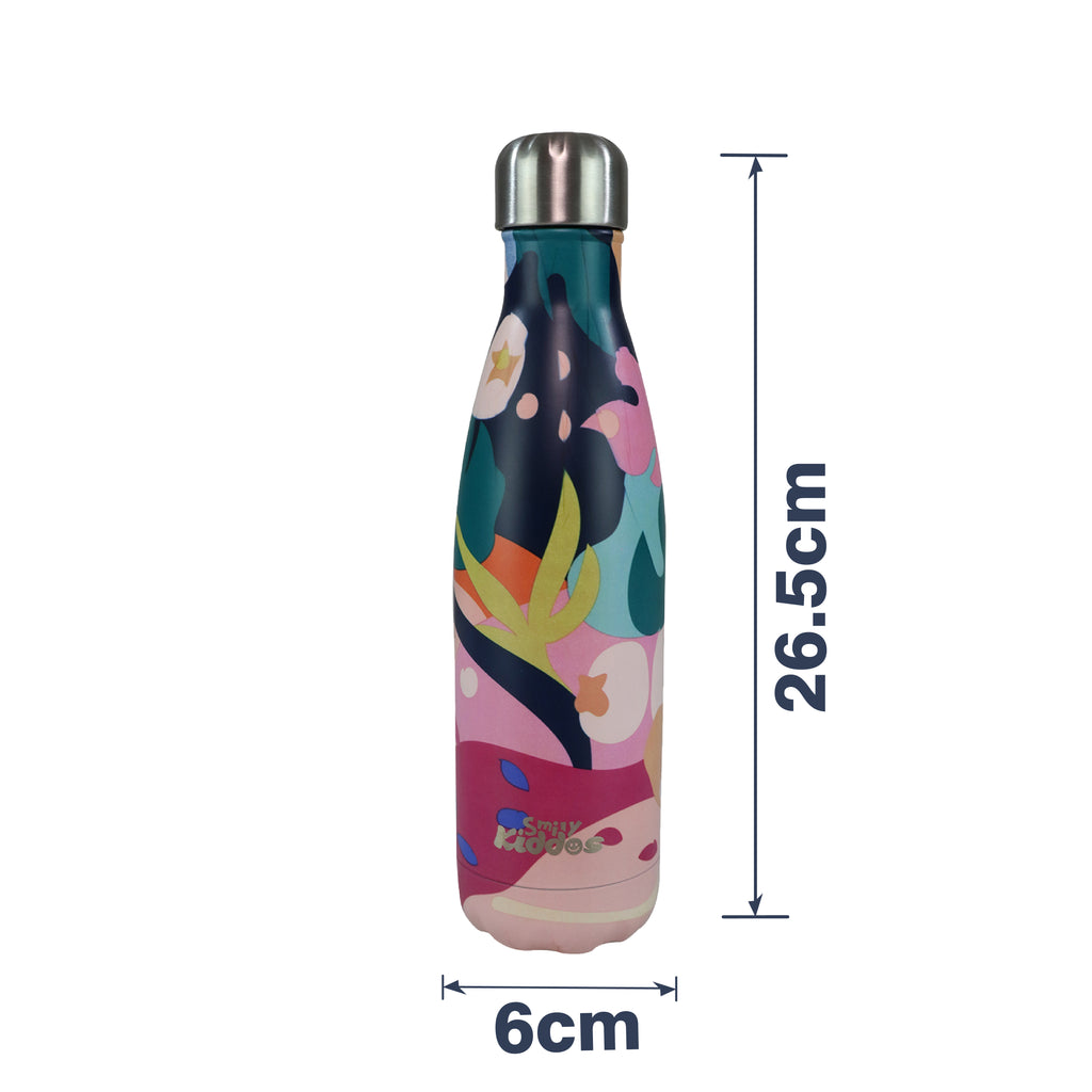 Smily Kiddos 500 ML Stainless Steel Water Bottle  - Multicolor
