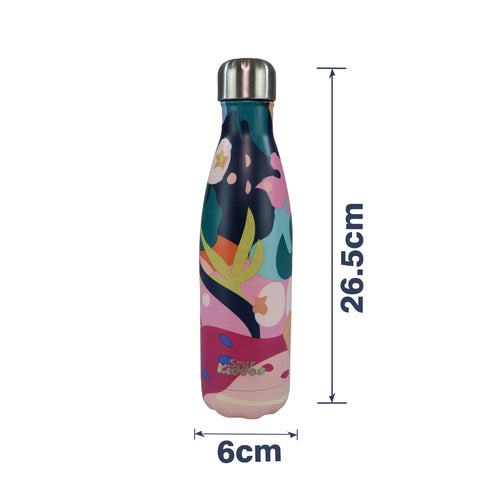 Image of Smily Kiddos 500 ML Stainless Steel Water Bottle  - Multicolor