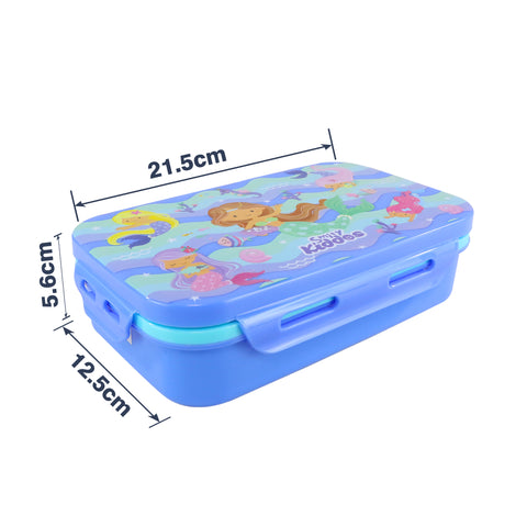 Image of Smily Kiddos Small Brunch Stainless Steel Lunch Box - Mermaid Theme