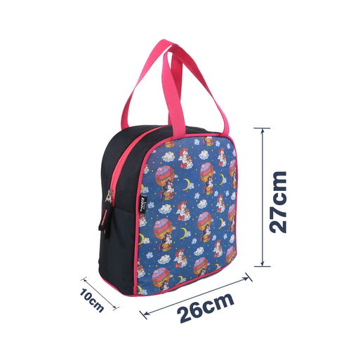 Image of Smily kiddos joy lunch bag- Unicorn Theme - Teal Blue