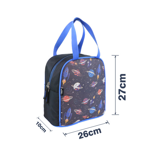 Image of Smily kiddos joy lunch bag- space Theme - Violet