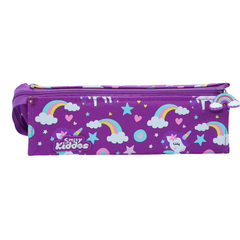 Smily Kiddos Tray Pencil Case Rainbow Unicorn Theme Purple