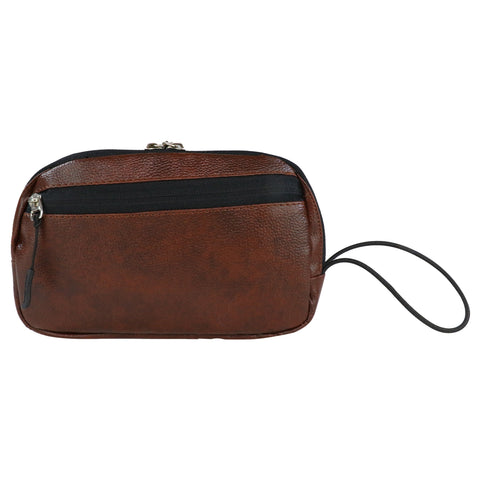 MIKE BAGS Pu Leather Multipurpose Pouch -  Brown