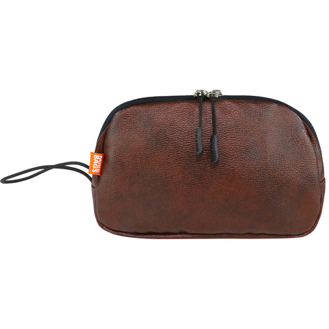 Image of MIKE BAGS Pu Leather Multipurpose Pouch -  Brown
