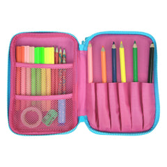 Stylish Double Compartment Pencil Case – Pink