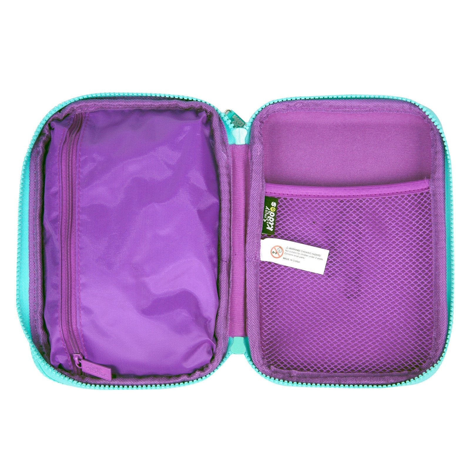 Stylish Double Compartment Pencil Case – Purple