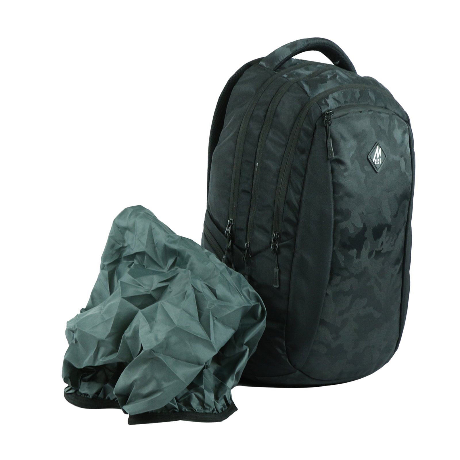 Gladiator deluxe laptop backpack with rain cover - black