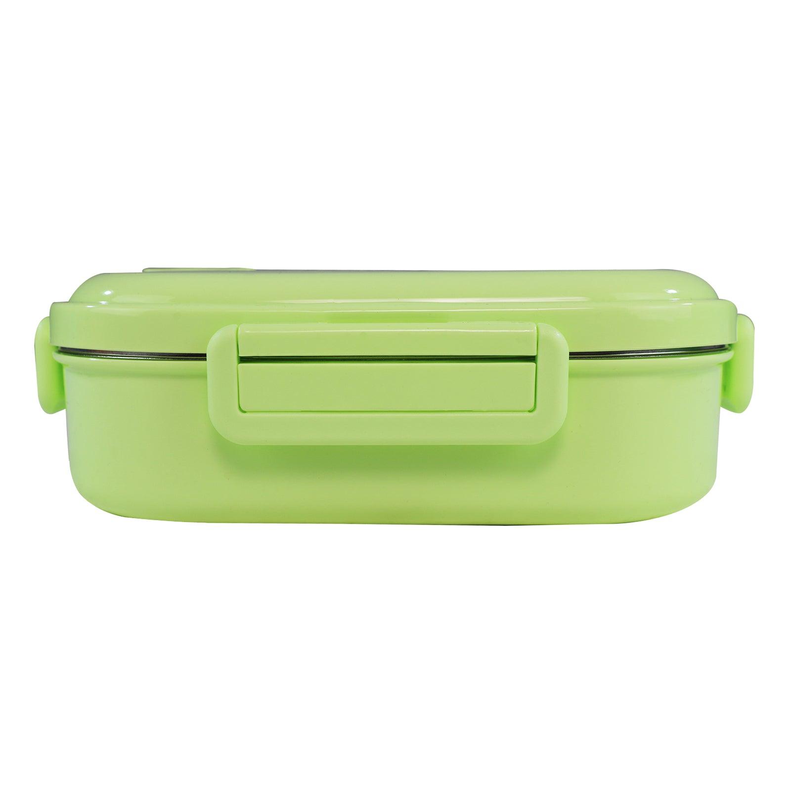 Smily kiddos Stainless Steel Roar Dino Theme Lunch Box - Green - medium 3+ years