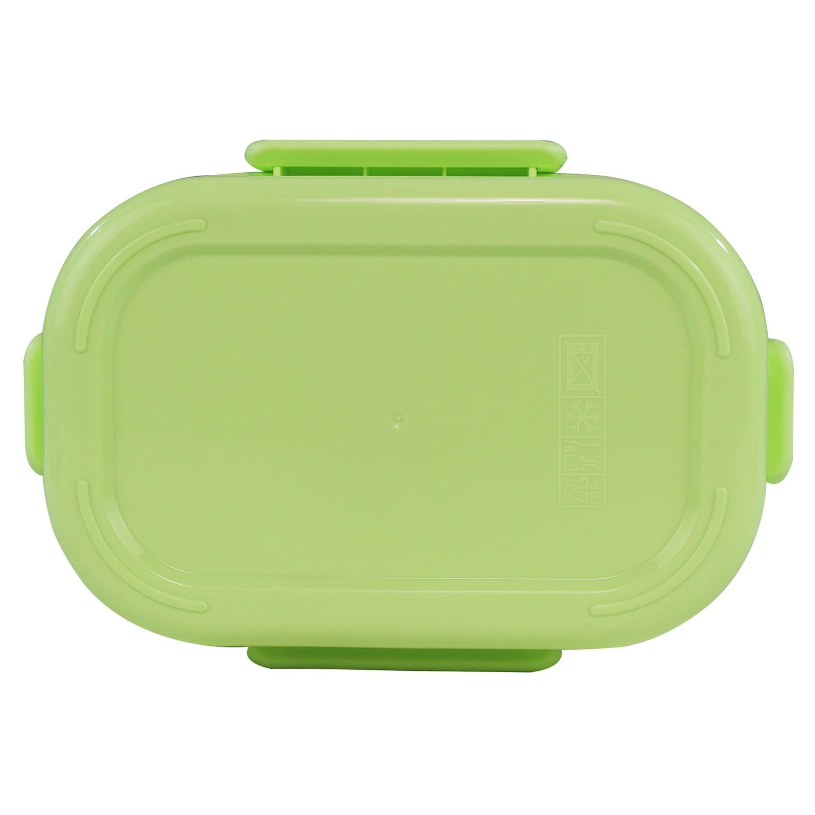 Smily kiddos Stainless Steel Roar Dino Theme Lunch Box - Green - medium 3+ years