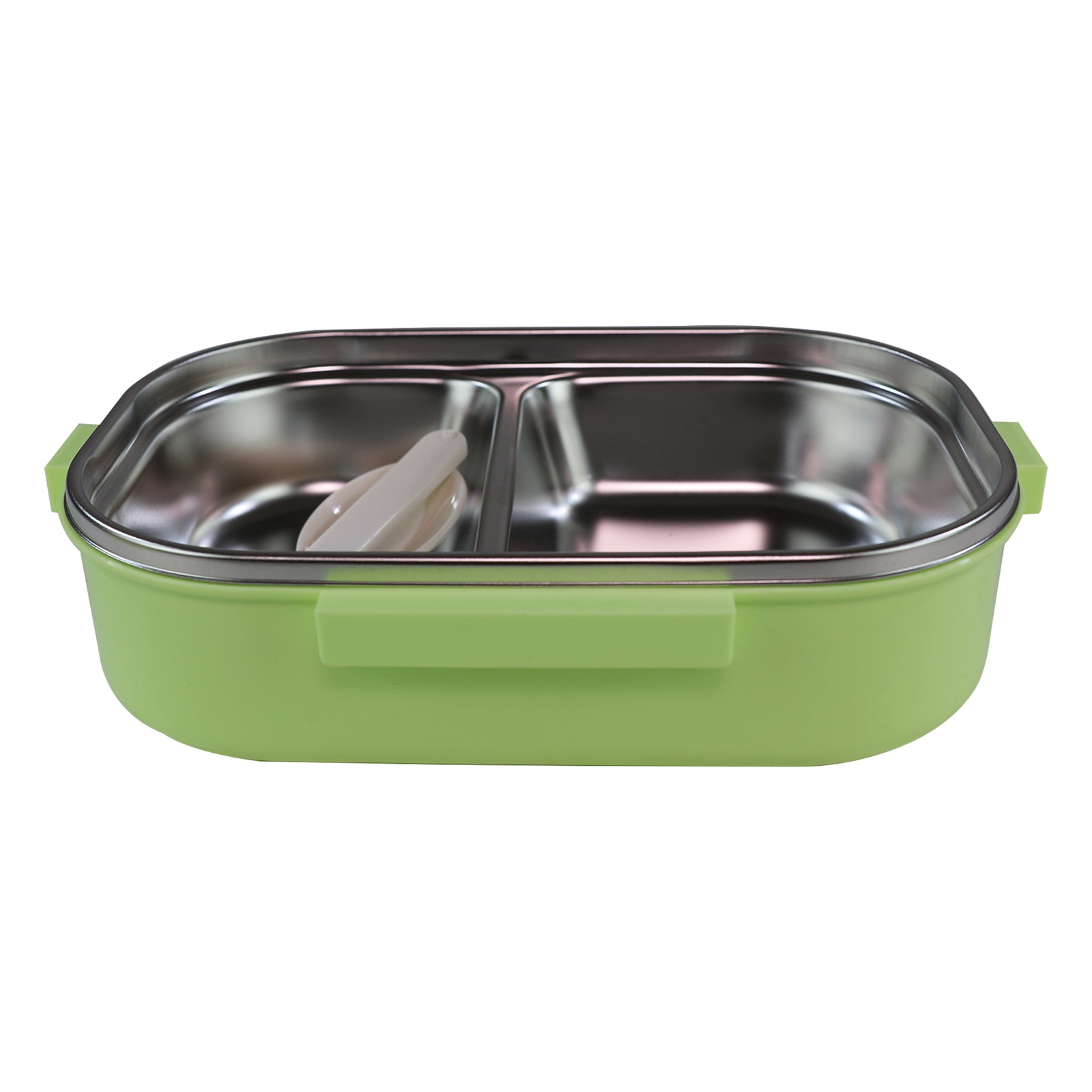Smily kiddos Stainless Steel Roar Dino Theme Lunch Box - Green - medium 3+ years