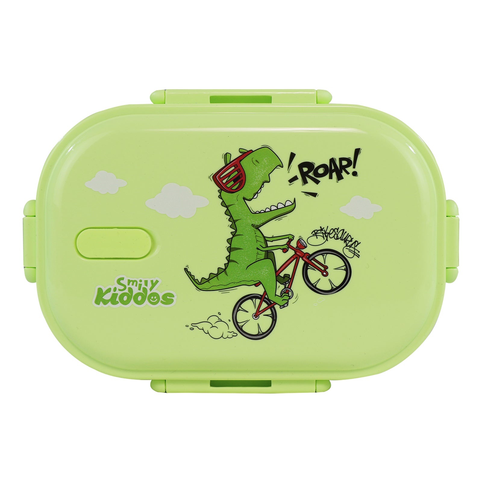 Smily Kiddos Combo Double Decker Lunch Bag and Stainless Steel Lunch Box |  Dino Theme