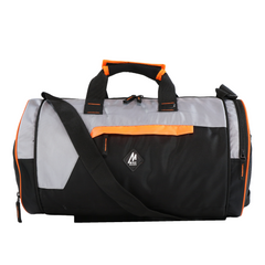 Mike Bags Fit Gear Gym Bag with Shoe Compartment – Grey | 20L Water-Resistant Sports & Travel Duffle