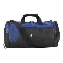 Mike Dual Tone Gym Bag With Shoe Compartment -Camo Blue