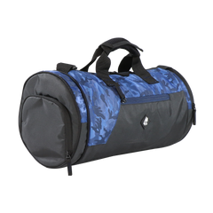 Mike Dual Tone Gym Bag With Shoe Compartment -Camo Blue