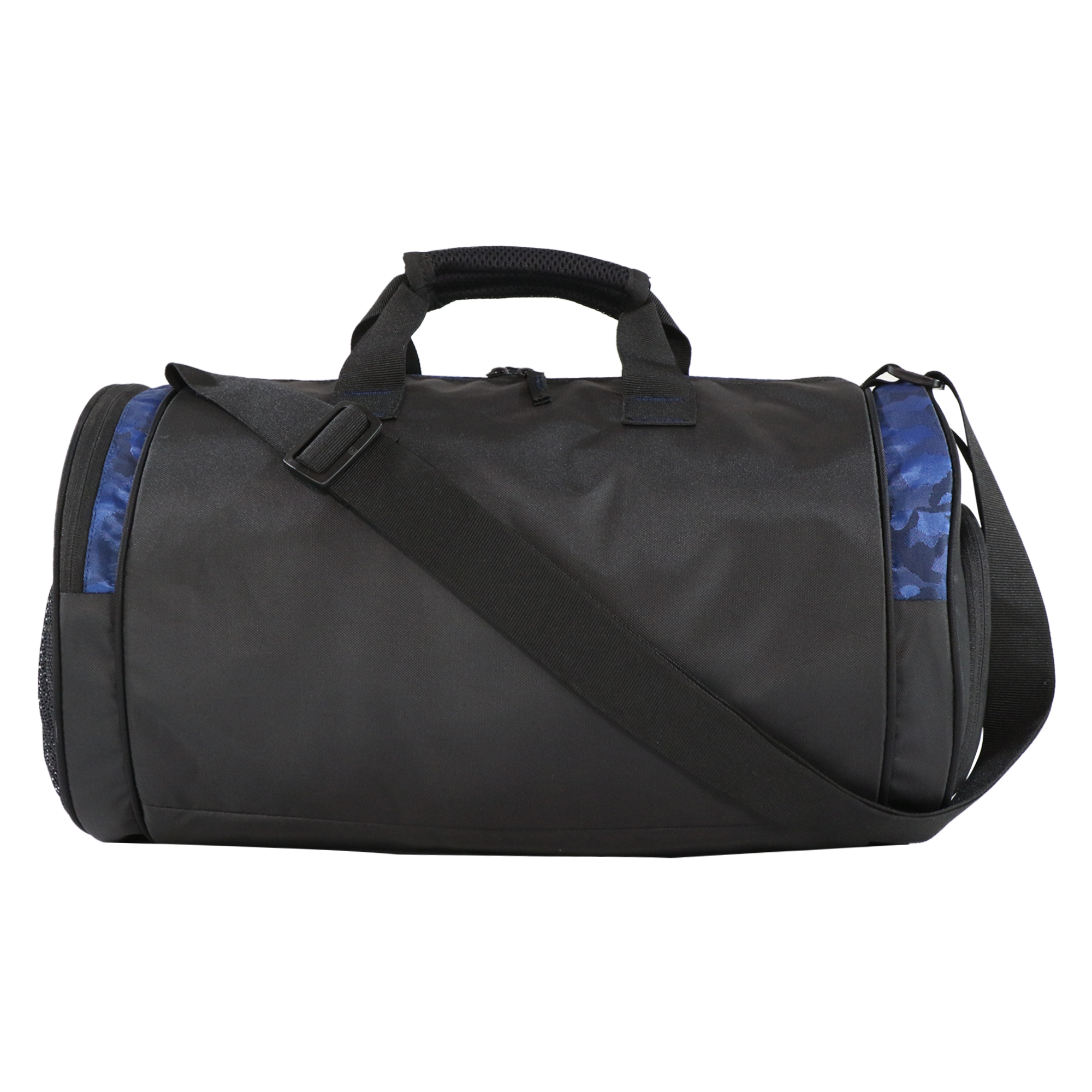 Mike Dual Tone Gym Bag With Shoe Compartment -Camo Blue