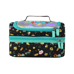 Smily Kiddos Double Decker Lunch Bag V2 Space Theme Black
