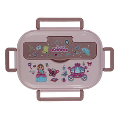 Smily kiddos Stainless Princess Theme Lunch Box -Pink - Large