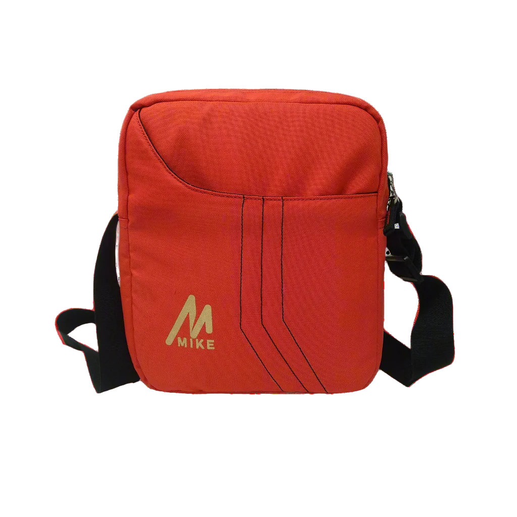 Mike Solid Messenger Bag - Red