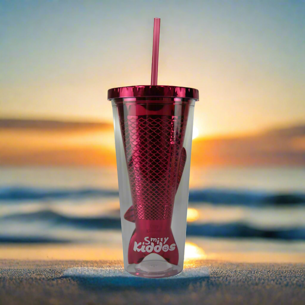 Mermaid  Water Cup Pink