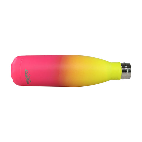 Image of Smily Kiddos 500 ML Stainless Steel Water Bottle  - Matte Yellow pink