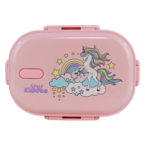 Smily kiddos Stainless Steel Unicorn Theme Lunch Box - Pink - medium 3+ years