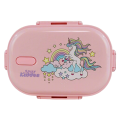 Medium Stainless Steel Lunch Box Unicorn Theme - Pink