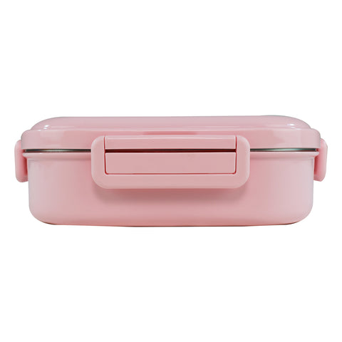Image of Smily kiddos Stainless Steel Unicorn Theme Lunch Box - Pink - medium 3+ years