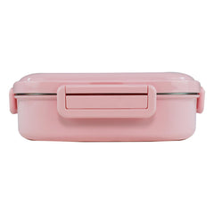 Medium Stainless Steel Lunch Box Unicorn Theme - Pink