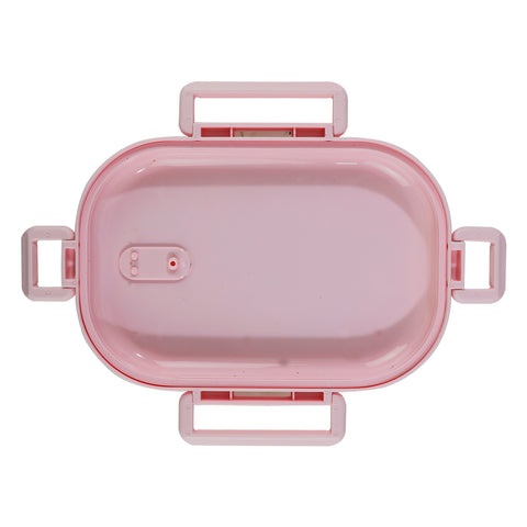 Image of Smily kiddos Stainless Steel Unicorn Theme Lunch Box - Pink - medium 3+ years