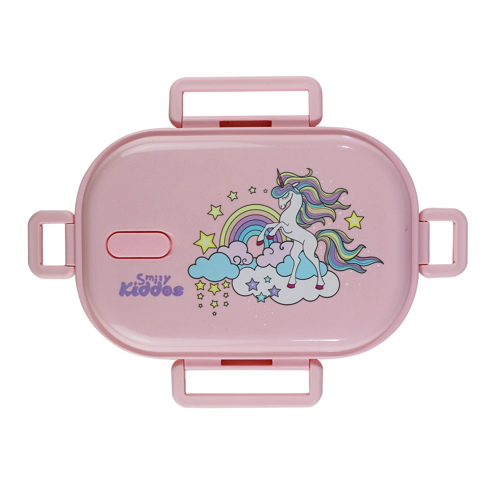Medium Stainless Steel Lunch Box Unicorn Theme - Pink