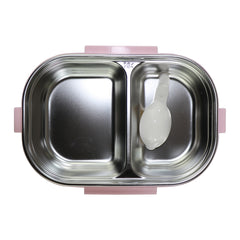 Medium Stainless Steel Lunch Box Unicorn Theme - Pink
